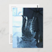 Swan Ice Sculpture, Quebec, Canada Briefkaart (Voorkant / Achterkant)
