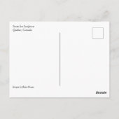 Swan Ice Sculpture, Quebec, Canada Briefkaart (Achterkant)