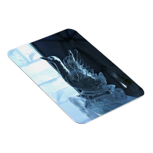 Swan Ice Sculpture, Quebec, Canada Magneet (Rechterzijde)