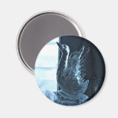 Swan Ice Sculpture, Quebec, Canada Magneet (Voorkant / Achterkant)