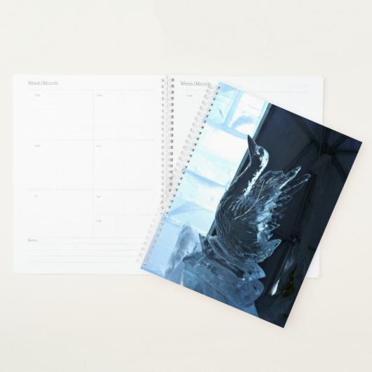 Swan Ice Sculpture, Quebec, Canada Planner (Display)