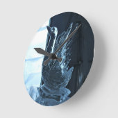 Swan Ice Sculpture, Quebec, Canada Ronde Klok (Hoek)