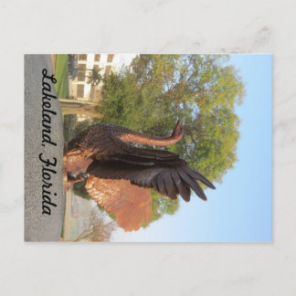 Swan in Flight Statue Lakeland, Florida Briefkaart