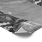 Swan Irises Animal Black White Poster (Hoek)