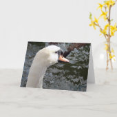 Swan Kaart (Gele Bloem)