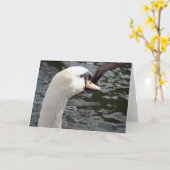 Swan Kaart (Gele Bloem)