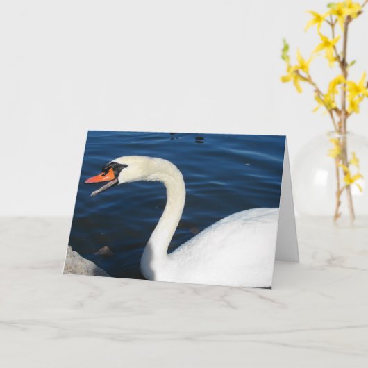 Swan Kaart (Gele Bloem)