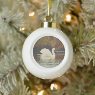 Swan Keramische Bal Ornament