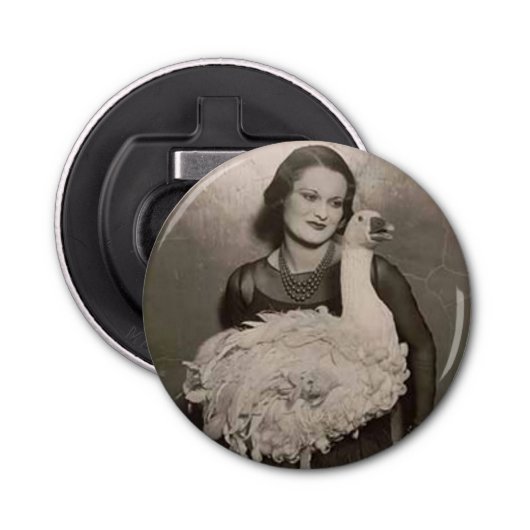 Swan Lady Button Flesopener (Voorkant)
