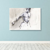 Swan Lake 2001 Canvas Afdruk (Insitu (Houten vloer))
