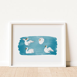 Swan Lake Art Poster