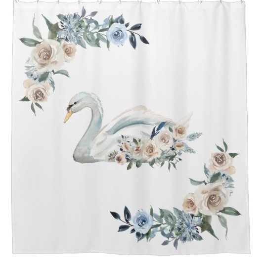Swan Lake Badkamer Douche Gordijn (Voorkant)