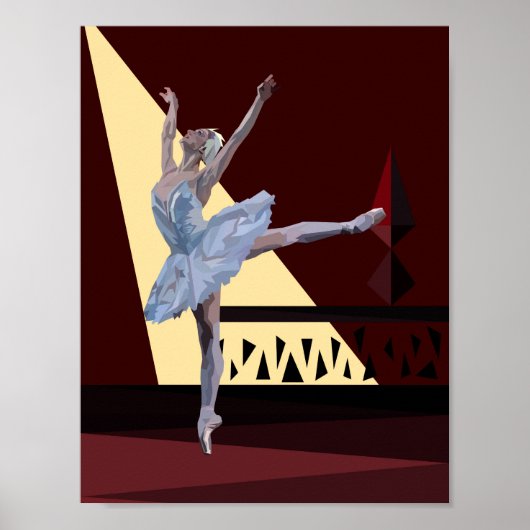 Swan Lake Ballerina Poster (Voorkant)