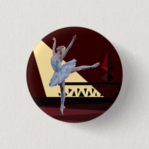 Swan Lake Ballerina Ronde Button 3,2 Cm