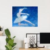 Swan Lake Ballet Art Print (Thuiskantoor)