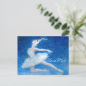 Swan Lake Ballet Briefkaart (Staand voorkant)