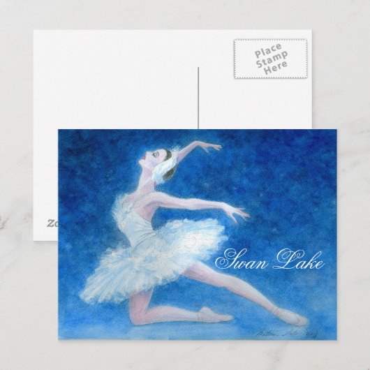 Swan Lake Ballet Briefkaart (Voorkant / Achterkant)