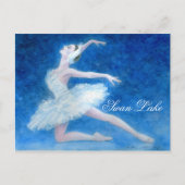 Swan Lake Ballet Briefkaart (Voorkant)