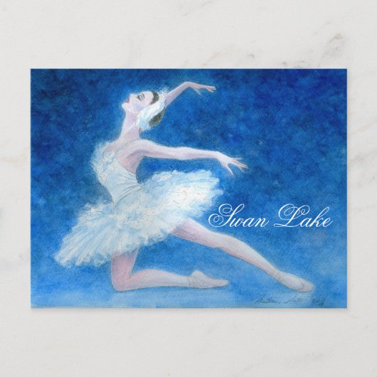 Swan Lake Ballet Briefkaart (Voorkant)