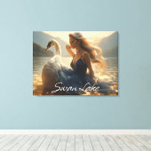 SWAN LAKE - BALLET & DANCE -  CANVAS AFDRUK (Insitu (Houten vloer))