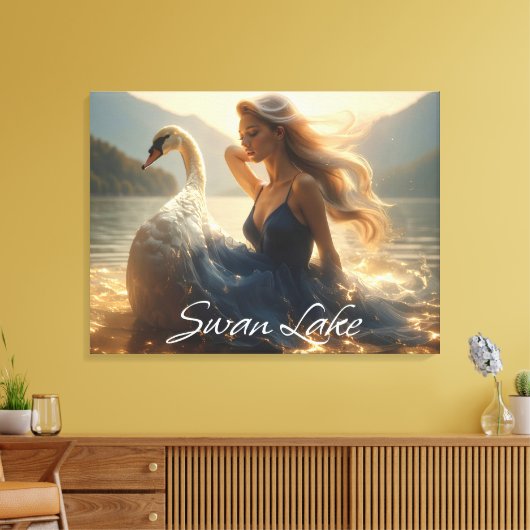 SWAN LAKE - BALLET & DANCE -  CANVAS AFDRUK (Insitu (Woonkamer))