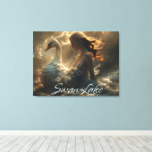 SWAN LAKE - BALLET & DANCE - CANVAS AFDRUK (Insitu (Houten vloer))