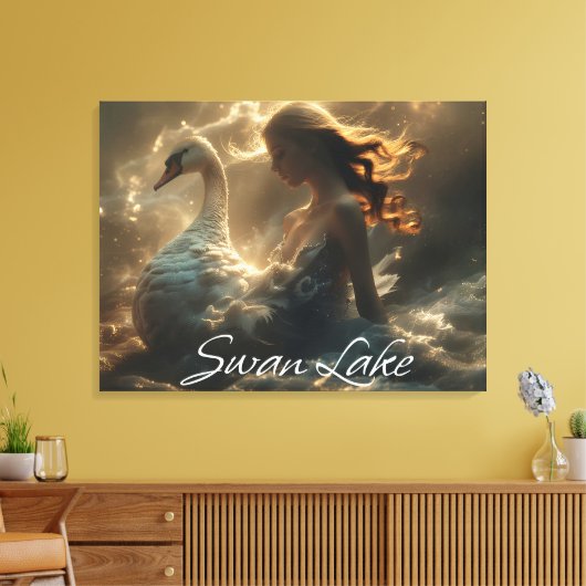 SWAN LAKE - BALLET & DANCE - CANVAS AFDRUK (Insitu (Woonkamer))