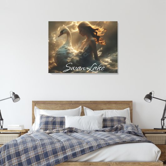SWAN LAKE - BALLET & DANCE - CANVAS AFDRUK (Insitu (Slaapkamer))