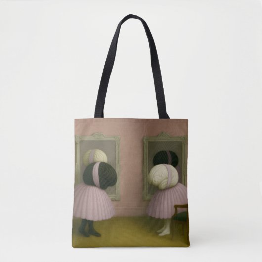 Swan Lake Ballet Hersenen en betoverende spiegels Tote Bag (Voorkant)