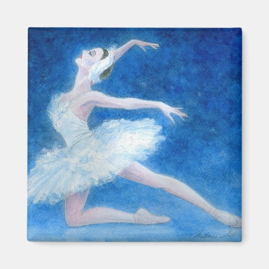 Swan Lake Ballet Magneet (Voorkant)
