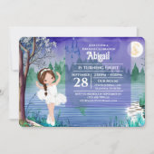 Swan Lake Ballet Spring  Ballerina Birthday Kaart (Voorkant)