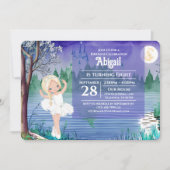 Swan Lake Ballet Spring  Ballerina Birthday Kaart (Voorkant)