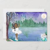 Swan Lake Ballet Spring  Ballerina Birthday Kaart (Achterkant)