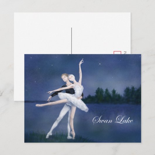 Swan Lake Briefkaart (Voorkant / Achterkant)