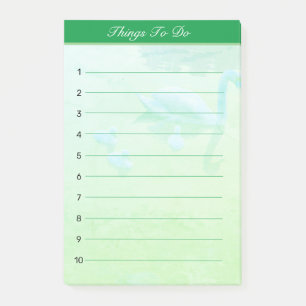 Swan Lake Dingen om te doen op smaragdgroene achte Post-it® Notes
