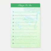 Swan Lake Dingen te doen op Emerald Green Lined Post-it® Notes (Voorkant)