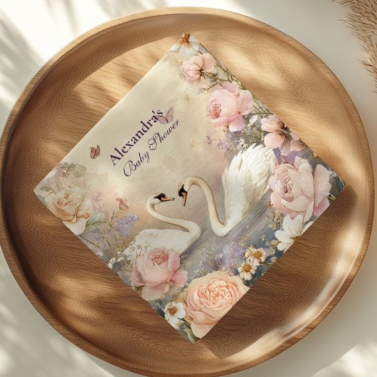 Swan Lake Garden Baby shower Servet