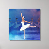 Swan Lake Geïnspireerd Classical Ballet Scene Canv Canvas Afdruk (Voorkant)