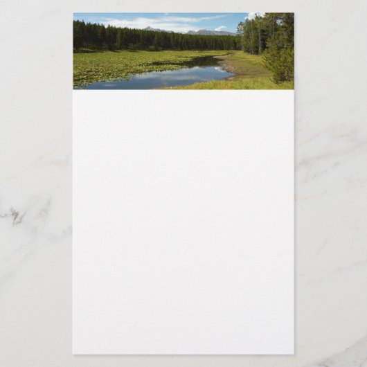Swan Lake I in Grand Teton National Park Briefpapier (Voorkant)