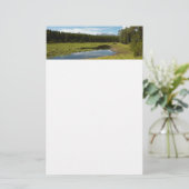 Swan Lake I in Grand Teton National Park Briefpapier (Staand voorkant)