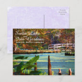 Swan Lake Iris Gardens, Sumter, South Carolina Briefkaart (Voorkant / Achterkant)