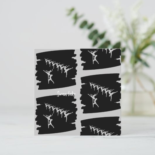 Swan Lake Kaart (Staand voorkant)