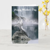 Swan Lake Moederdag kaart (Gele Bloem)