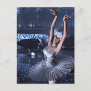 Swan Lake - Odette and Swans Briefkaart
