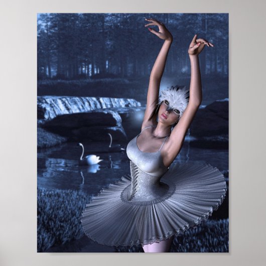 Swan Lake - Odette and Swans Poster (Voorkant)