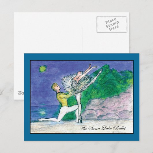 Swan Lake Odette Briefkaart (Voorkant / Achterkant)