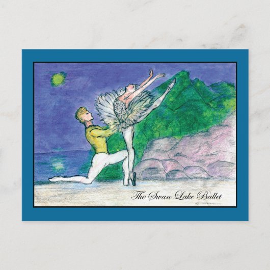 Swan Lake Odette Briefkaart (Voorkant)