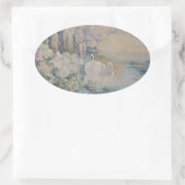 Swan Lake Ovale Sticker (Tas)