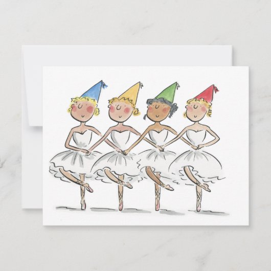 Swan Lake Party Kaart (Voorkant)