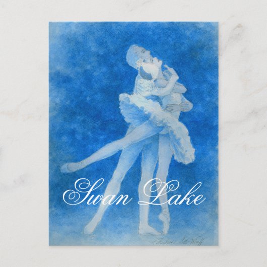 Swan Lake Pas de Deux Briefkaart (Voorkant)